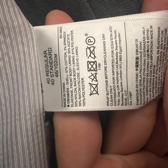 Banana Republic Modern Slim Fit Cotton Blazer - Picture 4 of 4